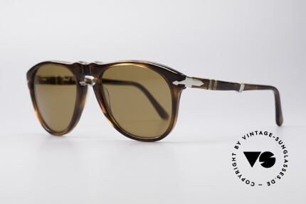 Persol Ratti 806 Folding Vintage Faltsonnenbrille, alte Designer-Sonnenbrille aus der RATTI Manufaktur, Passend für Herren