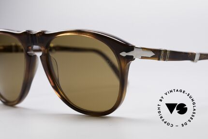 Persol Ratti 806 Folding Vintage Faltsonnenbrille, echte Mineralgläser mit der legendären Persol-Gravur, Passend für Herren
