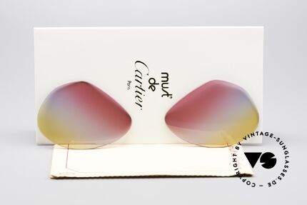 Cartier Vendome Lenses - L Tricolored Sunrise Gläser Details