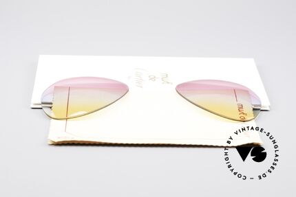 Cartier Vendome Lenses - L Tricolored Sunrise Gläser, von unserem Optiker gefertigt: daher neu & kratzerfrei, Passend für Herren und Damen
