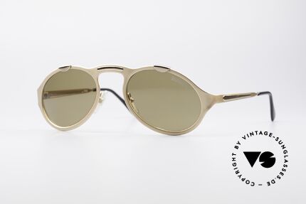Bugatti 13160 Limited Luxus Vintage Brille, sehr elegante Bugatti vintage Sonnenbrille in matt-gold, Passend für Herren