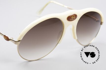 Bugatti 64748 Rare Elfenbein Optik Brille, KEIN RETRO; sondern ein 40 Jahre altes ORIGINAL!, Passend für Herren