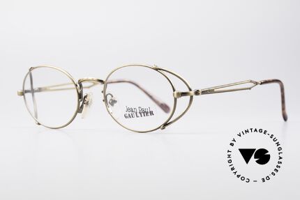 Jean Paul Gaultier 55-3175 Tupac 2Pac Vintage Brille, wie z.B. auf dem Album-Cover "Loyal to the Game", Passend für Herren