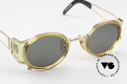 Jean Paul Gaultier 58-6201 Steampunk Vintage Brille, unbenutztes Original in  Spitzen-Qualität + JPG Etui, Passend für Herren und Damen