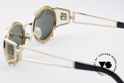 Jean Paul Gaultier 58-6201 Steampunk Vintage Brille, u.a von diversen Promis getragen (z.B. Chris Brown), Passend für Herren und Damen