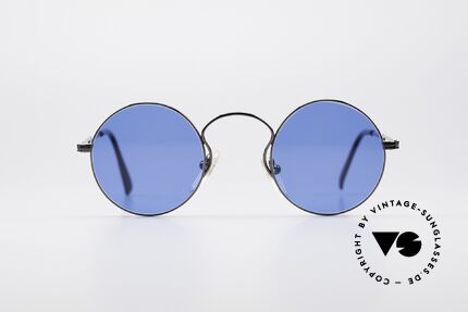 Jean Paul Gaultier 55-0172 Runde 90er Sonnenbrille, runde Metall-Fassung; sehr leicht und komfortabel, Passend für Herren und Damen