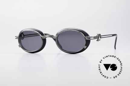 Jean Paul Gaultier 58-5201 Rare Steampunk Brille 90er, extravagante Jean P. GAULTIER vintage Sonnenbrille, Passend für Herren und Damen