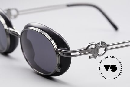 Jean Paul Gaultier 58-5201 Rare Steampunk Brille, heutzutage häufig als "Steampunk Brille" bezeichnet, Passend für Herren und Damen