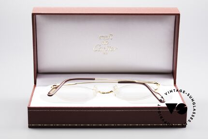Cartier Mayfair Runde Vintage Luxusbrille, inkl. original Cartier Box, Etui und Zertifikaten, Passend für Herren und Damen