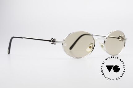 Cartier Spider Ovale Luxus Sonnenbrille, gebürstete Platin-Lackierung; entsprechend wertig, Passend für Herren und Damen