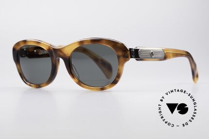 Jean Paul Gaultier 56-2071 No Retro Echt Vintage Brille, massiver Rahmen & markante Metall-Applikationen, Passend für Damen