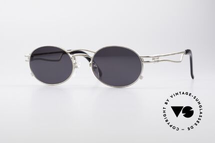 Jean Paul Gaultier 56-3173 Ovale Designer Sonnenbrille, ovale vintage Jean Paul GAULTIER Sonnenbrille von 1995, Passend für Herren und Damen