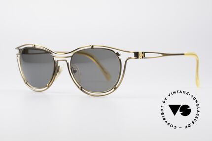 Jean Paul Gaultier 56-2176 90er Designer Sonnenbrille, edler Bronze-Schimmer & dunkelgrün/graue Gläser, Passend für Herren und Damen Jean Paul Gaultier 56-2176 90er Designer Sonnenbrille, edler Bronze-Schimmer & dunkelgrün/graue Gläser, Passend für Herren und Damen