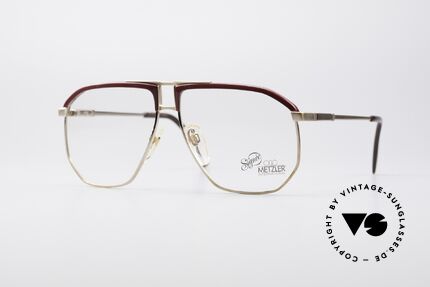 Metzler 0788 Echte 80er Vintage Fassung, Metzler Brillenfassung in unglaublicher Qualität, Passend für Herren