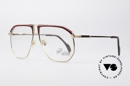 Metzler 0788 Echte 80er Vintage Fassung, zudem dezent edle Farb- und Design-Gestaltung, Passend für Herren