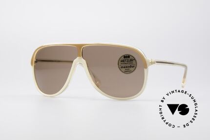 Metzler 0100 Rare Vintage Sonnenbrille, rare Metzler Sonnenbrille aus den frühen 80ern, Passend für Herren