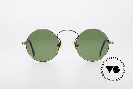 Jean Paul Gaultier 55-0172 90er Designer Sonnenbrille, runde Metall-Fassung; sehr leicht und komfortabel, Passend für Herren und Damen