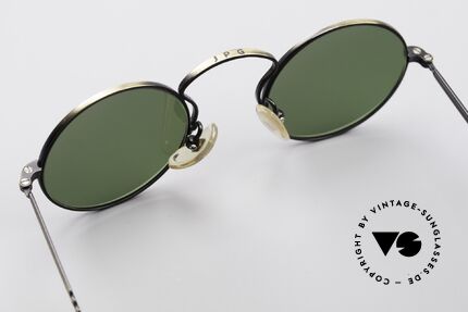 Jean Paul Gaultier 55-0172 90er Designer Sonnenbrille, grüne Gläser können durch optische ersetzt werden, Passend für Herren und Damen