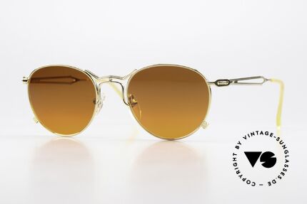 Jean Paul Gaultier 55-2177 Vergoldete Mit Sunset Glas Details
