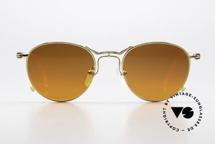 Jean Paul Gaultier 55-2177 Vergoldete Mit Sunset Glas, außergewöhnliche vintage J.P.G Designersonnenbrille, Passend für Herren und Damen
