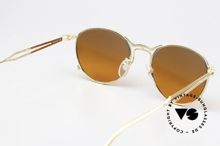 Jean Paul Gaultier 55-2177 Vergoldete Mit Sunset Glas, KEINE RETRObrille; ein ORIGINAL von 1996; Gr. 49/19, Passend für Herren und Damen