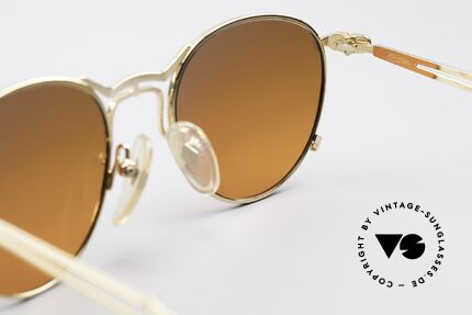 Jean Paul Gaultier 55-2177 Vergoldete Designer Fassung, KEINE RETRObrille; ein kostbares ORIGINAL von 1996, Passend für Herren und Damen