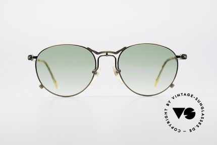 Jean Paul Gaultier 55-2177 True Vintage No Retro Brille, einzigartige Rahmenlackierung: 'metallic smoke gold', Passend für Herren und Damen