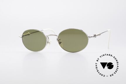 Jean Paul Gaultier 55-6101 Ovale Brille Polarisierend, ovale J.P. Gaultier vintage Sonnenbrille von 1996, Passend für Herren und Damen