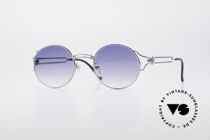 Jean Paul Gaultier 57-6102 Runde 90er Designerbrille, runde vintage Designer-Sonnenbrille von JP Gaultier, Passend für Herren und Damen Jean Paul Gaultier 57-6102 Runde 90er Designerbrille, runde vintage Designer-Sonnenbrille von JP Gaultier, Passend für Herren und Damen