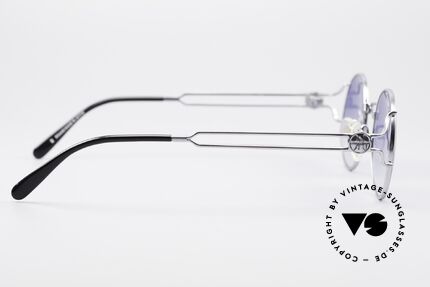 Jean Paul Gaultier 57-6102 Runde 90er Designerbrille, Fassung könnte natürlich auch optisch verglast werden, Passend für Herren und Damen Jean Paul Gaultier 57-6102 Runde 90er Designerbrille, Fassung könnte natürlich auch optisch verglast werden, Passend für Herren und Damen