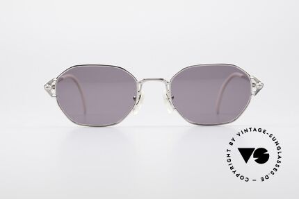 Jean Paul Gaultier 55-6106 90er Vintage Sonnenbrille, leichtes Gestell mit großartigen Details (Bügelansatz), Passend für Herren und Damen
