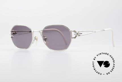 Jean Paul Gaultier 55-6106 90er Vintage Sonnenbrille, technische / mechanische Komponenten (typisch J.P.G), Passend für Herren und Damen