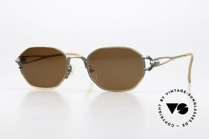 Jean Paul Gaultier 55-6106 90er Brille In Antik Gold Details