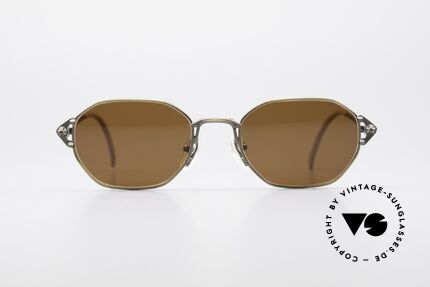 Jean Paul Gaultier 55-6106 90er Designer Sonnenbrille, robustes Gestell mit großartigen Details (Bügelansatz), Passend für Herren und Damen