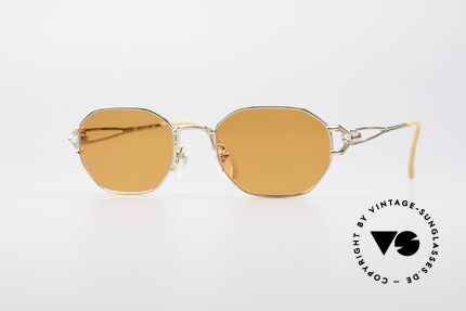 Jean Paul Gaultier 55-6106 Vergoldete JPG Sonnenbrille, kostbare Jean Paul Gaultier Sonnenbrille von ca. 1994, Passend für Herren und Damen