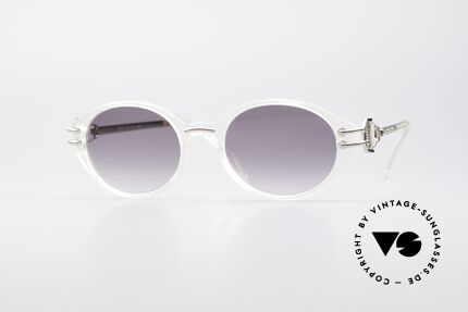 Jean Paul Gaultier 55-5201 90er Steampunk Brille, edle 90er Jean Paul Gaultier Designer-Sonnenbrille, Passend für Herren und Damen