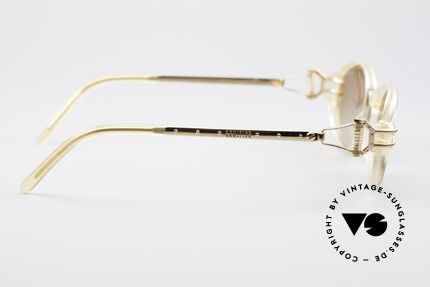 Jean Paul Gaultier 55-5201 90er Steampunk Sonnenbrille, Größe: small, Passend für Herren und Damen