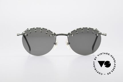 Jean Paul Gaultier 56-5103 Rihanna Vintage Brille, Rahmendesign in Anlehnung an eine Pony-Frisur, Passend für Damen