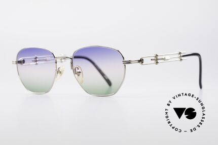 Jean Paul Gaultier 55-4174 Einstellbare Vintage Brille, mit sehr schicken 'tricolor customized' Verlaufsgläsern, Passend für Herren und Damen