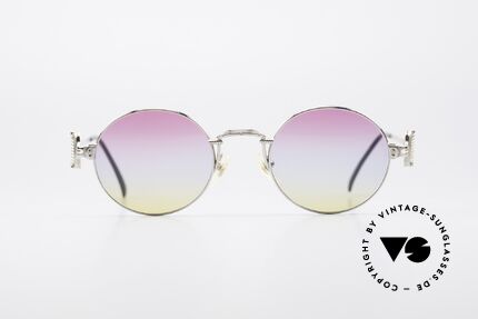 Jean Paul Gaultier 55-5106 Designer Vintage Brille 90er, leichtes Gestell mit großartigen Details (Bügelansatz), Passend für Herren und Damen