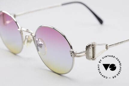 Jean Paul Gaultier 55-5106 Designer Vintage Brille 90er, ultra rare, neue 'TRICOLOR customized' Verlaufsgläser, Passend für Herren und Damen