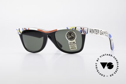 Ray Ban Wayfarer I Olympia 1928 St. Moritz, limitierte B&L USA vintage Wayfarer Sonnenbrille, Passend für Herren und Damen