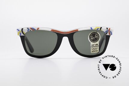 Ray Ban Wayfarer I Olympia 1928 St. Moritz, seltene Olympia Sport Edition 'ST. MORITZ 1928', Passend für Herren und Damen