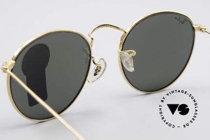 Ray Ban Round Metal 49 USA Panto Sonnenbrille, KEINE Retrobrille, sondern ein altes USA-Original!, Passend für Herren und Damen