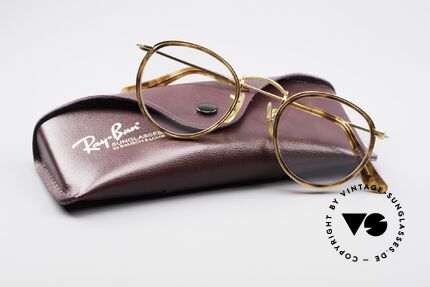 Ray Ban Round Metal 47 Kleine USA Vintage Brille, KEINE RETROBRILLE, sondern ein 80er ORIGINAL!, Passend für Herren und Damen