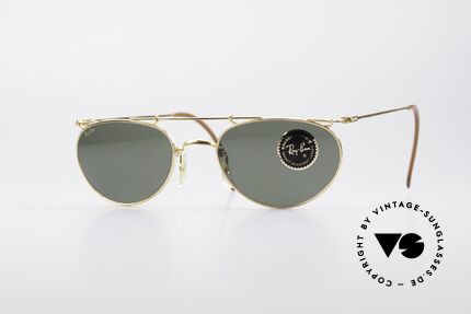 Ray Ban Deco Metals Oval B&L USA 90er Sonnenbrille, Modell aus der RAY-BAN Deco Metals Collection, Passend für Herren und Damen