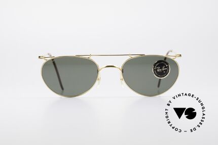 Ray Ban Deco Metals Oval B&L USA 90er Sonnenbrille, vintage B&L Designersonnenbrille, made in USA, Passend für Herren und Damen