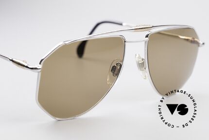 Zollitsch Cadre 120 Large 80er Aviator Brille, KEINE Retrobrille; ein 30 Jahre altes Unikat, Gr. 58°18, Passend für Herren