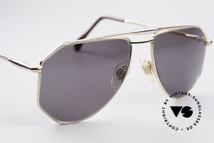 Zollitsch Cadre 120 Medium Aviator Sonnenbrille, KEINE Retrobrille; ein 30 Jahre altes Unikat, Gr. 56°18, Passend für Herren