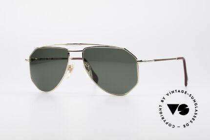 Zollitsch Cadre 120 Medium Piloten Sonnenbrille, vintage Zollitsch Sonnenbrille aus den späten 1980ern, Passend für Herren